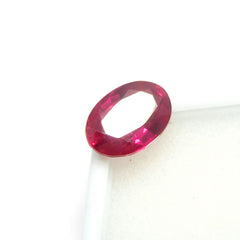 Huge Ring Size CERTIFIED 7.20 Ct Oval Cut Red Ruby Natural Loose Gemstone