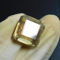 Square Cut 11.55 Ct Natural Fire Opal Loose Gemstone For Pendant CERTIFIED