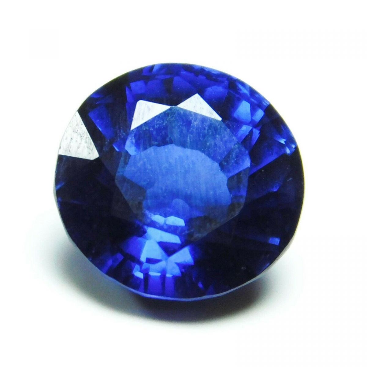 Natural Ceylon Blue Sapphire 9.70 Ct CERTIFIED Loose Gemstone Round Cut