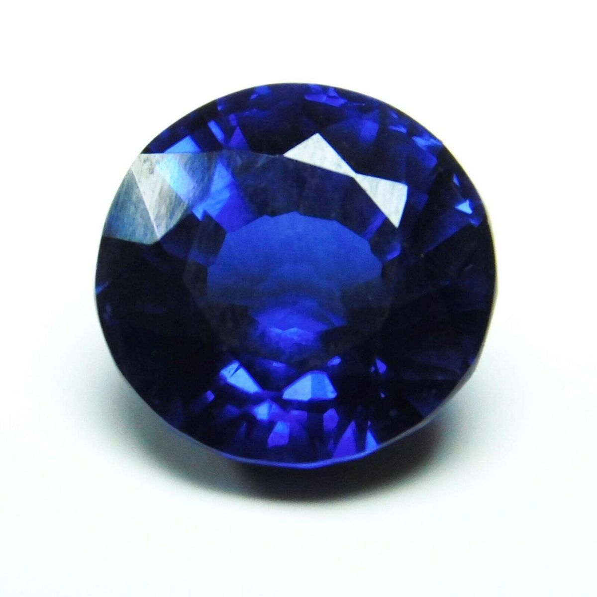 Natural Ceylon Blue Sapphire 9.70 Ct CERTIFIED Loose Gemstone Round Cut