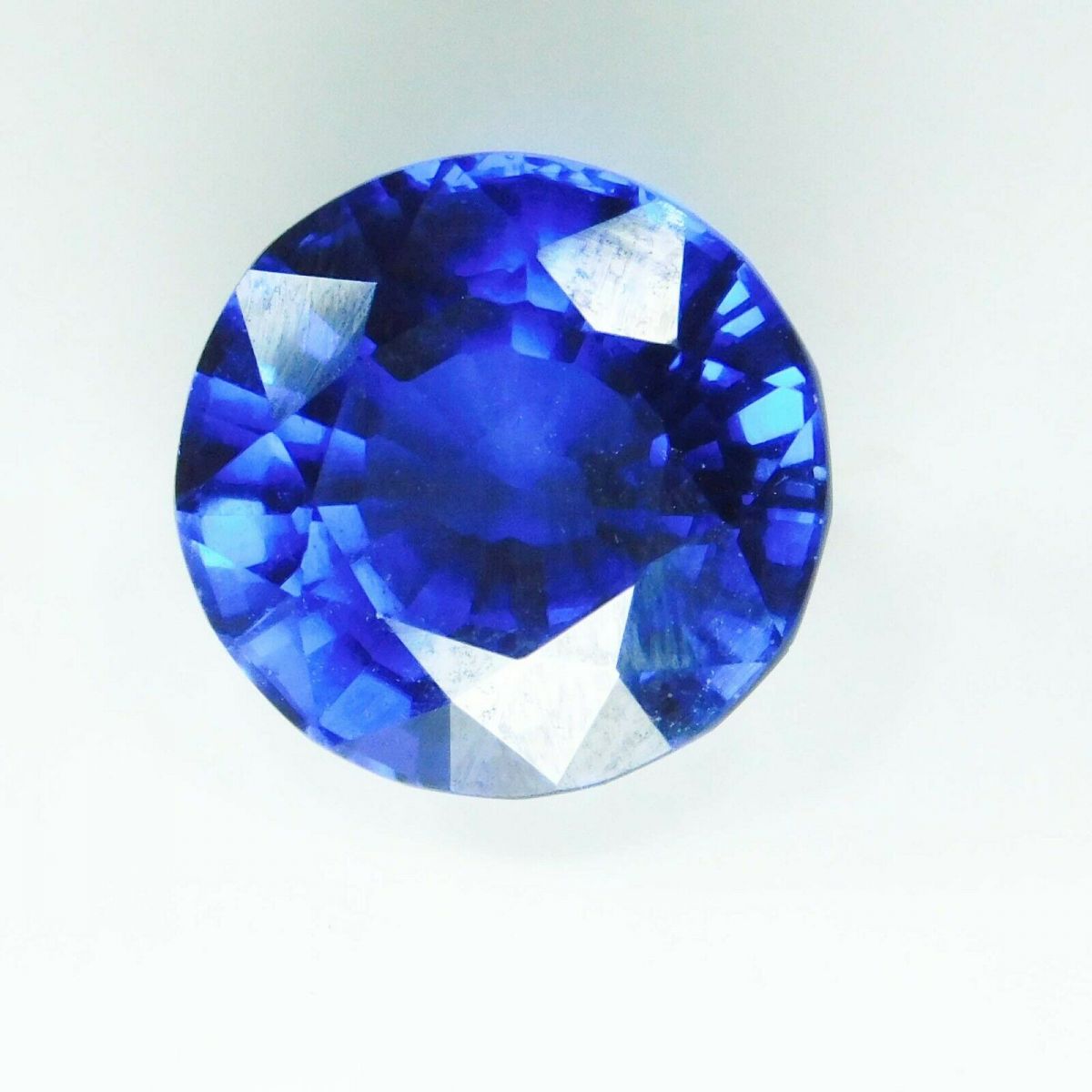 Natural Ceylon Blue Sapphire 9.70 Ct CERTIFIED Loose Gemstone Round Cut