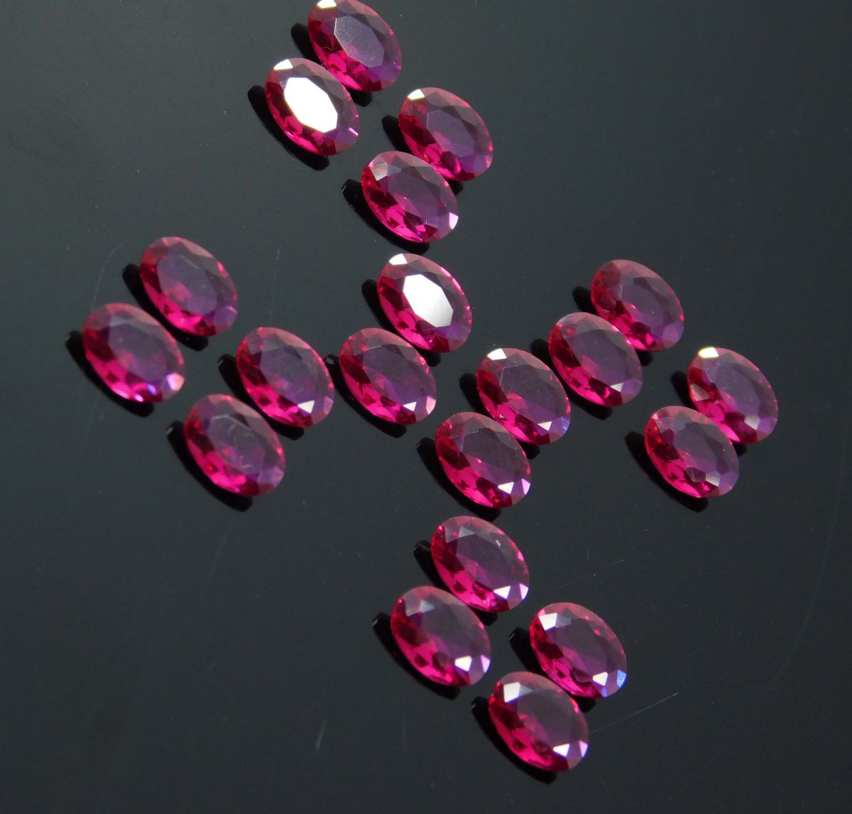 Beautiful Oval Cut 7x5 mm 20 Ct Natural Red Ruby CERTIFIED Loose Gemstone Lot