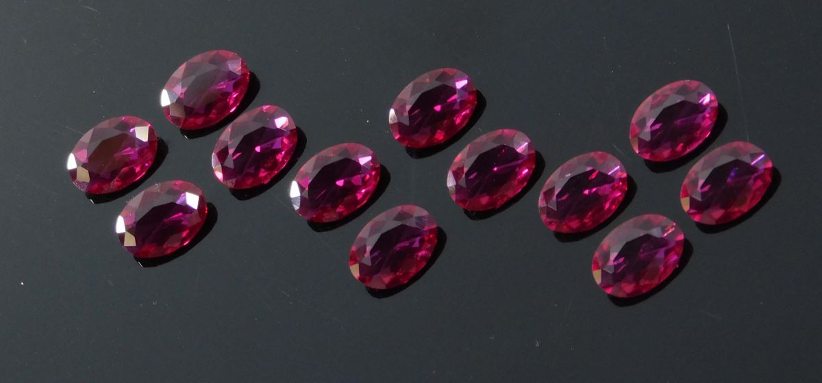 12 Ct Red Ruby Perfect Oval Cut Lot 7x5 mm Natural CERTIFIED Loose Gemstone