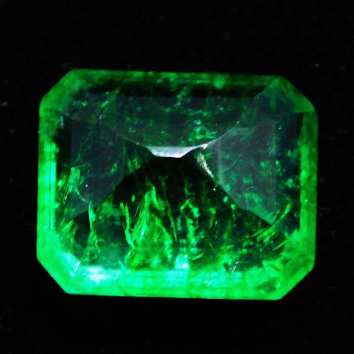 8.70 Carat Natural Green Colombian Emerald Emerald Cut Loose Gemstone CERTIFIED