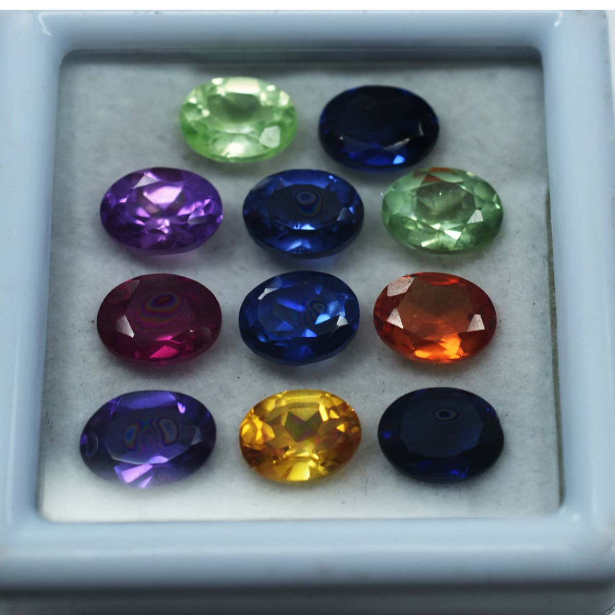 40 Pcs Lot Natural Sapphire Untreated Oval 7x5 mm Size CERTIFIED Loose Gemstone