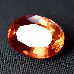 Sapphire 8.55 Ct ORANGE Natural Oval Brilliant Cut CERTIFIED Loose Gemstone