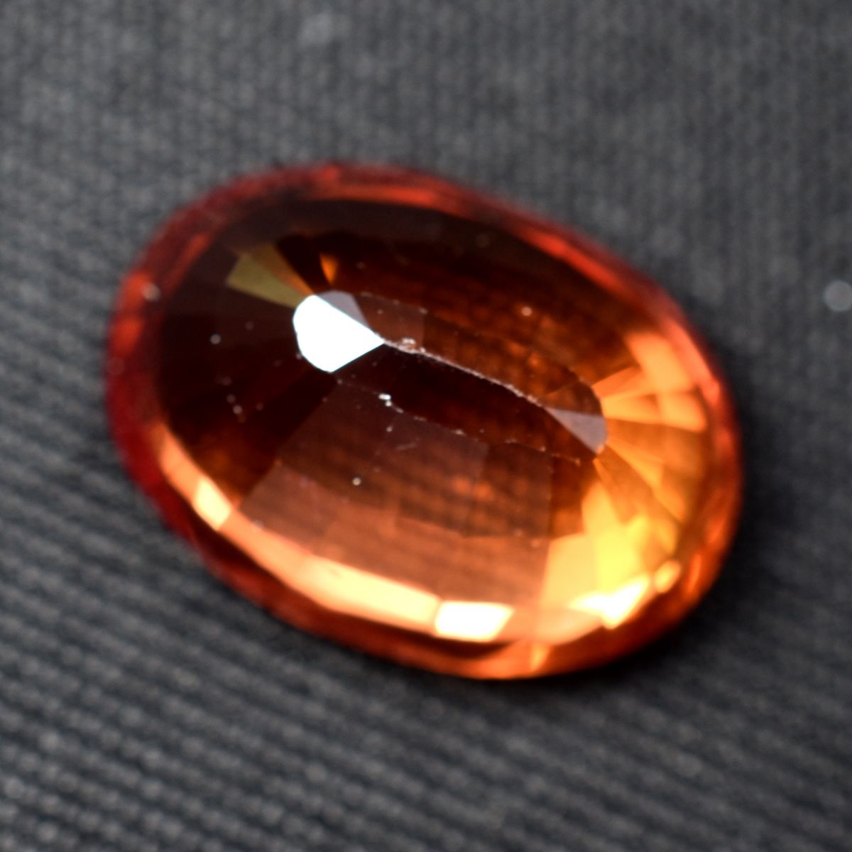 Sapphire 8.55 Ct ORANGE Natural Oval Brilliant Cut CERTIFIED Loose Gemstone