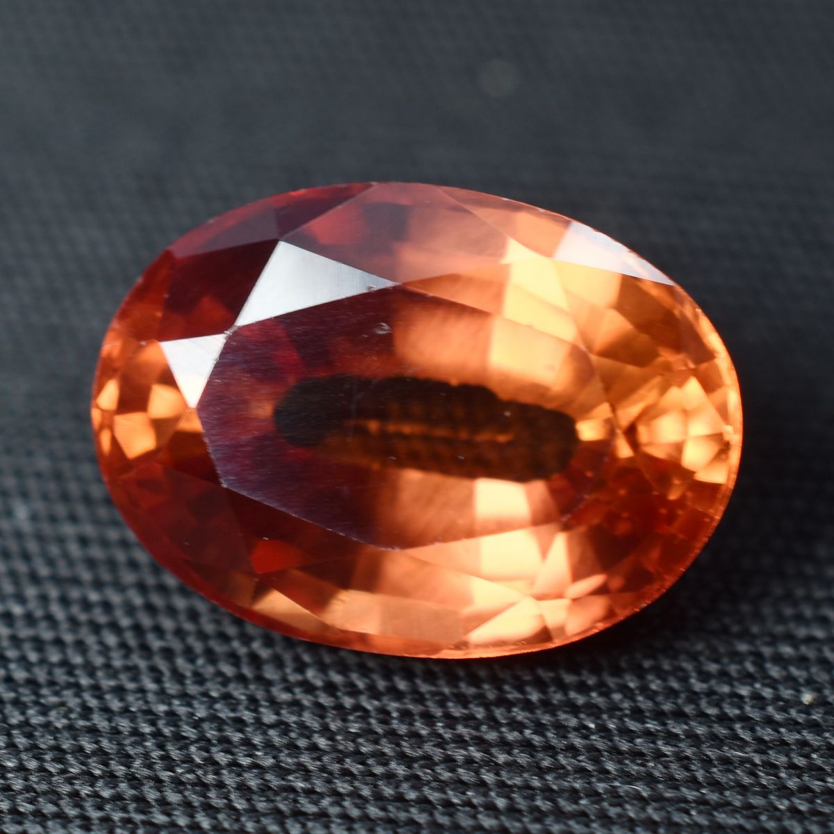 Sapphire 8.55 Ct ORANGE Natural Oval Brilliant Cut CERTIFIED Loose Gemstone