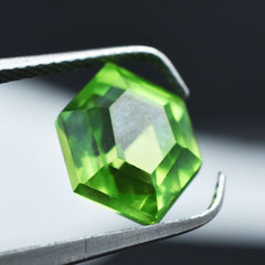 Fancy Cut 4.00 Ct Natural Gorgeous Green Peridot CERTIFIED Best Loose Gemstone