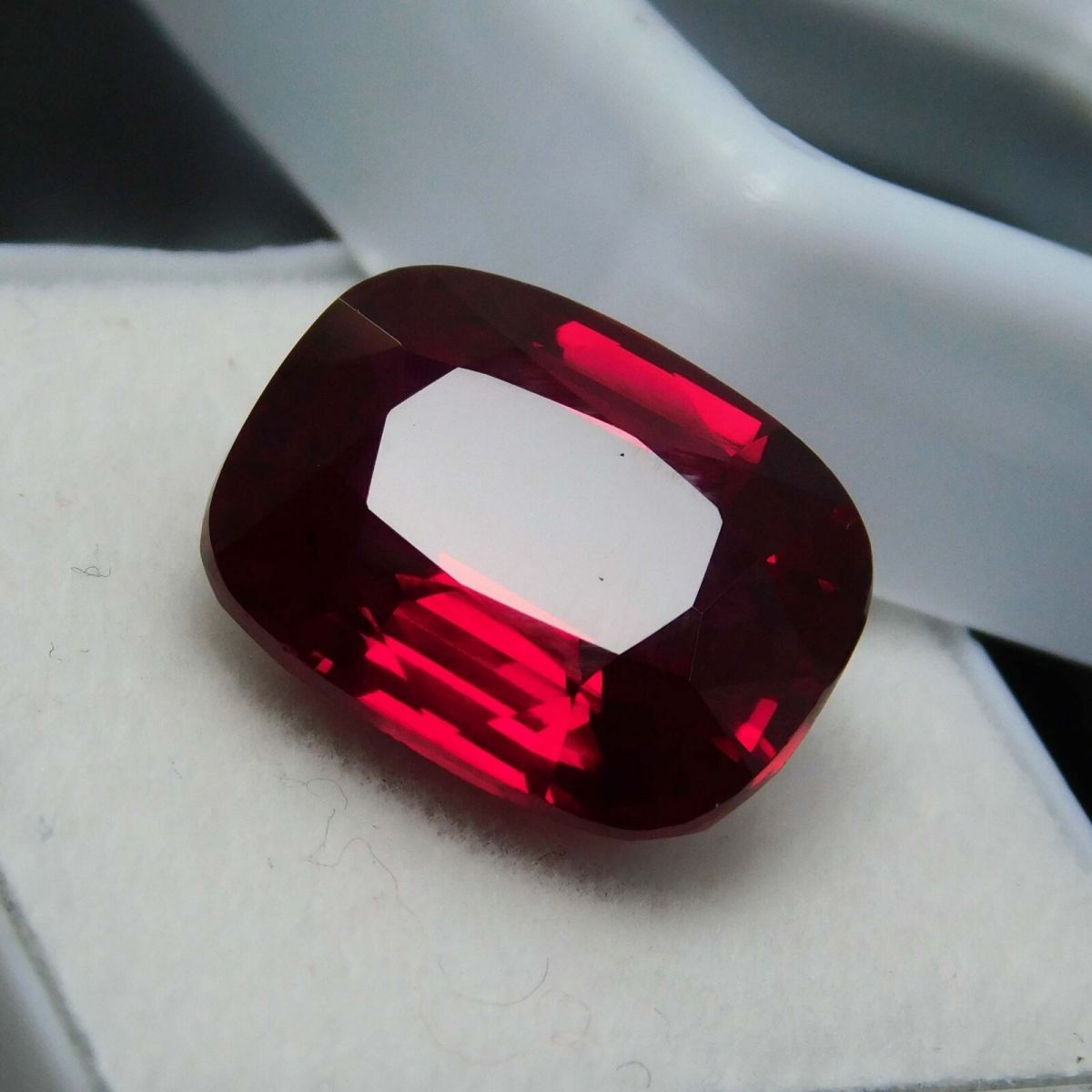 10 Ct NATURAL Red RUBY  Cushion Shape Loose Gemstone CERTIFIED