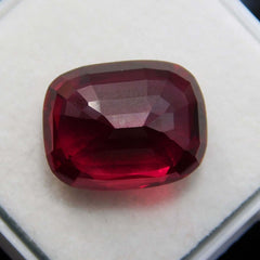 10 Ct NATURAL Red RUBY  Cushion Shape Loose Gemstone CERTIFIED