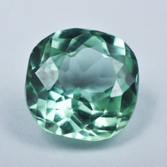 2.75Ct Square Cushion Cut Natural Bluish Green Sapphire Loose Gemstone CERTIFIED