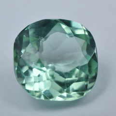 2.75Ct Square Cushion Cut Natural Bluish Green Sapphire Loose Gemstone CERTIFIED