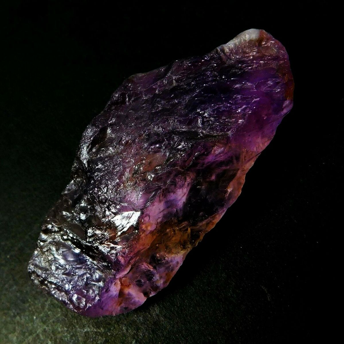 139 CT Natural Ametrine Rough CERTIFIED Bi-Color Huge Size Uncut Bolivian Rough