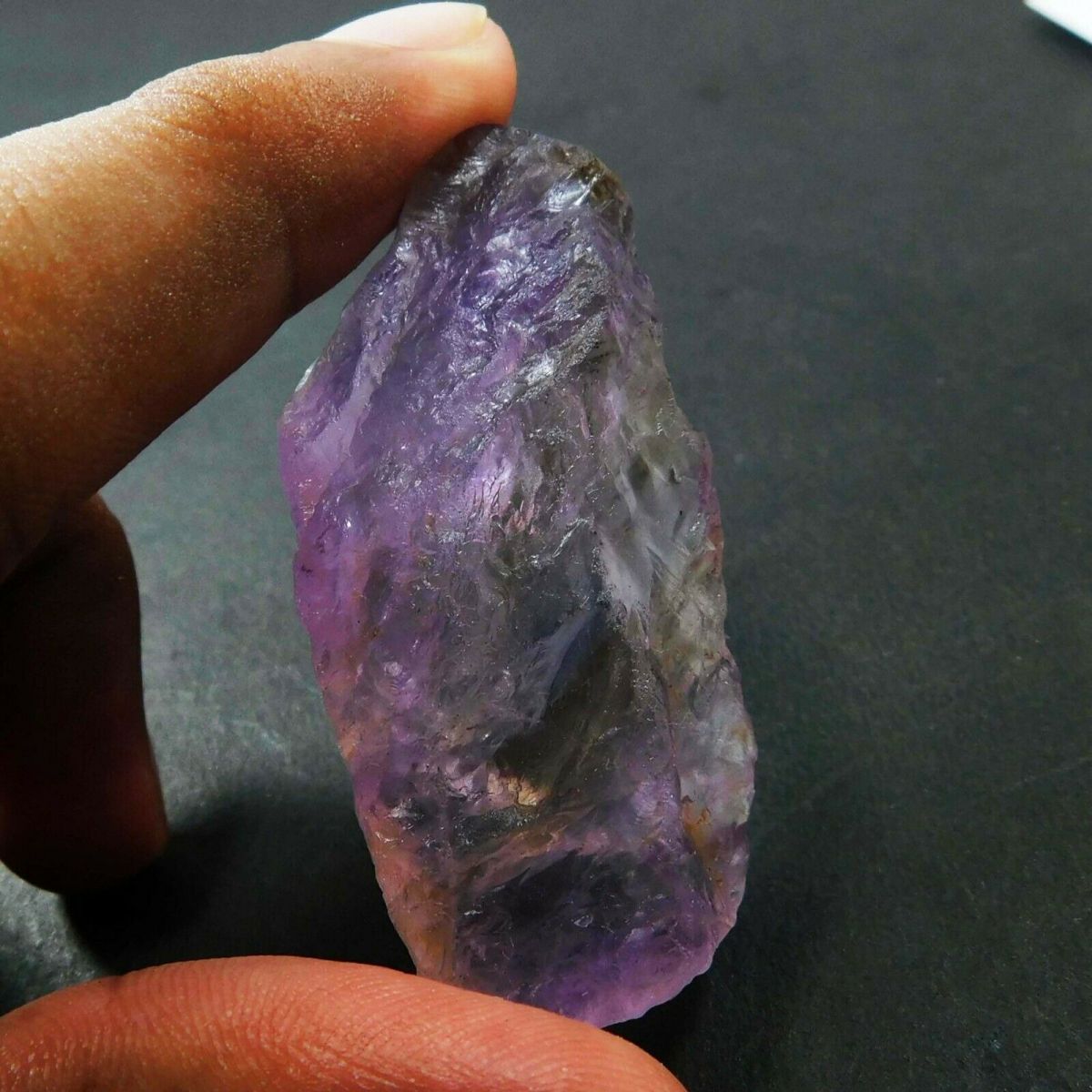 139 CT Natural Ametrine Rough CERTIFIED Bi-Color Huge Size Uncut Bolivian Rough