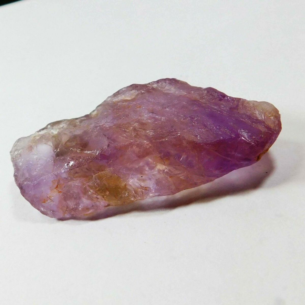 139 CT Natural Ametrine Rough CERTIFIED Bi-Color Huge Size Uncut Bolivian Rough