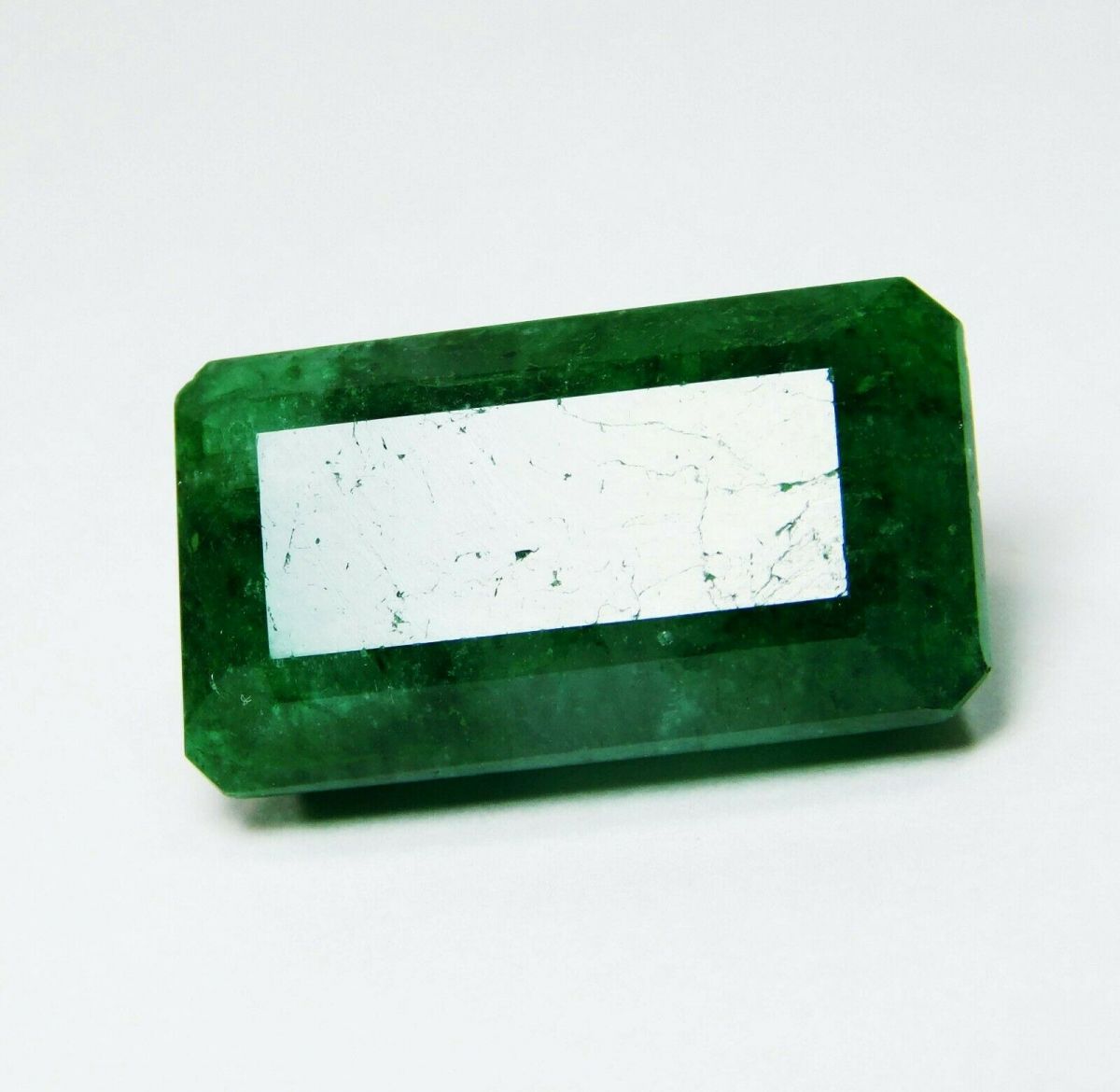 Natural Colombian Green Emerald 24.65 Ct CERTIFIED Loose Gemstone Emerald Cut