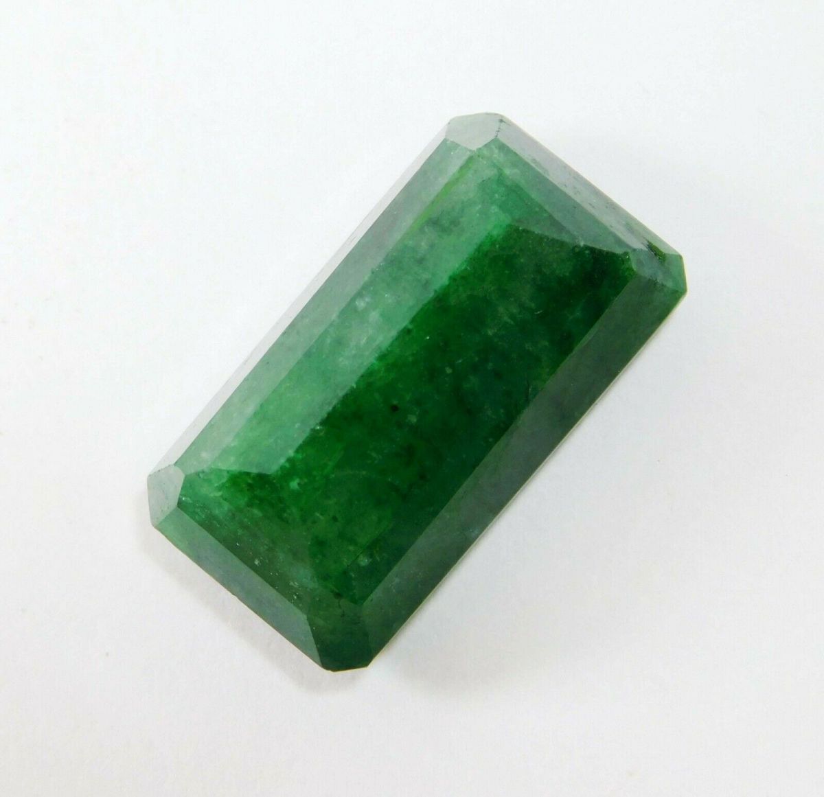 Natural Colombian Green Emerald 24.65 Ct CERTIFIED Loose Gemstone Emerald Cut