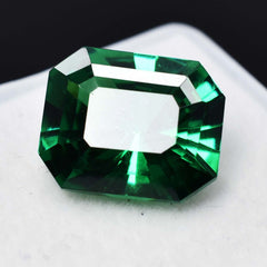 Emerald Cut CERTIFIED Ring Size 10 Carat Natural Garnet Green Loose Gemstone