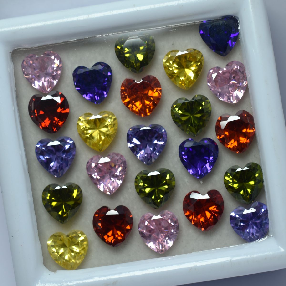 CERTIFIED 21 Pcs Natural Mix Sapphire Heart Cut Rare Loose Gemstone 6x6 MM Lot