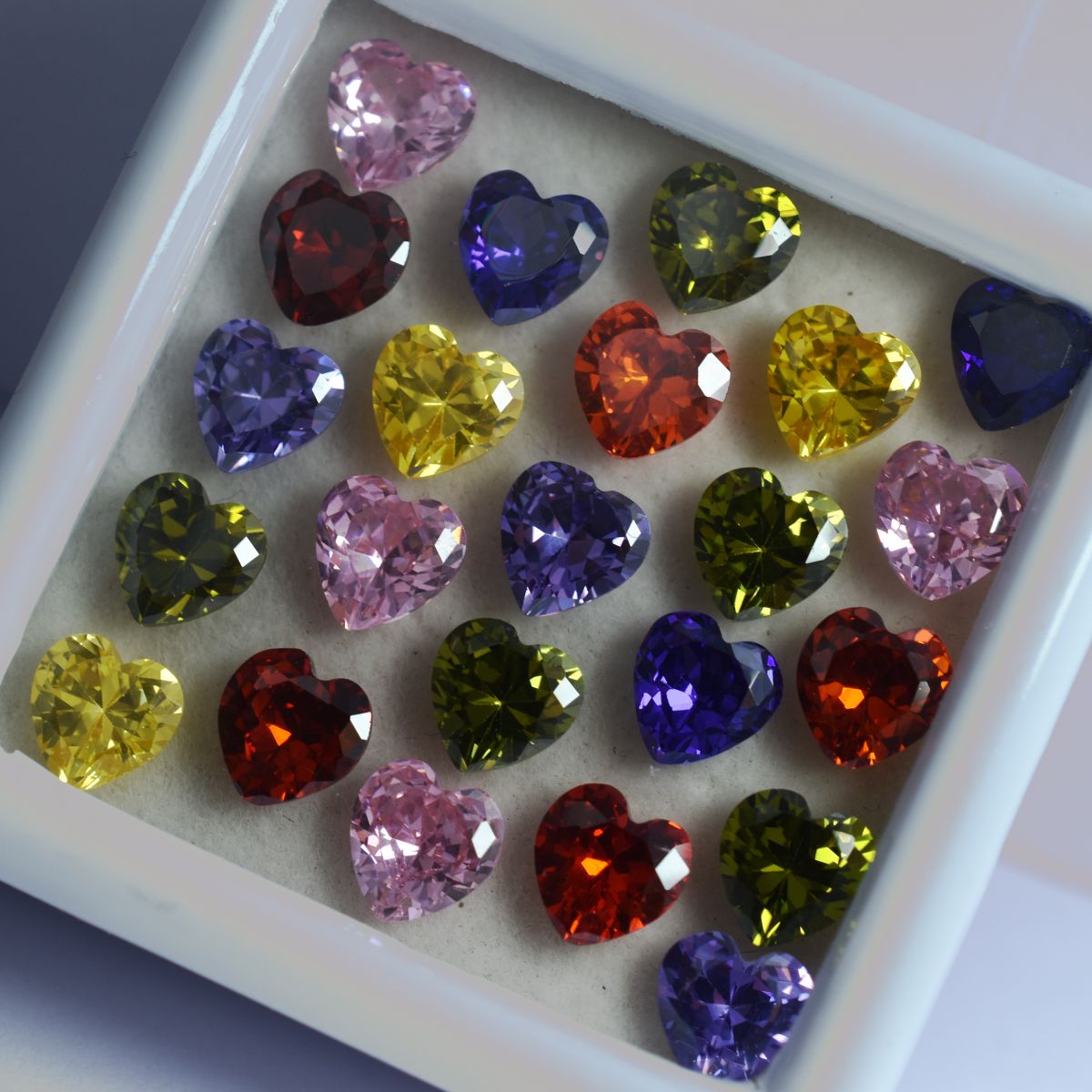 CERTIFIED 21 Pcs Natural Mix Sapphire Heart Cut Rare Loose Gemstone 6x6 MM Lot