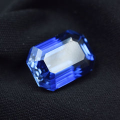 Dark Blue Tanzanite Natural CERTIFIED Loose Gemstone 12.90 Ct Best Emerald Cut.