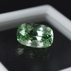 Natural Grandidierite CERTIFIED 11.05 Ct Bluish Green Cushion Cut Loose Gemstone