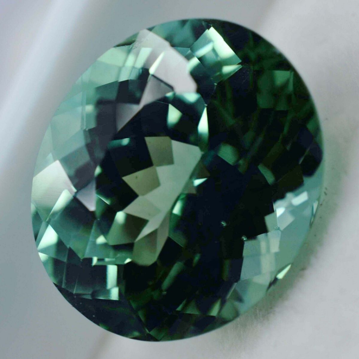 Natural Grandidierite CERTIFIED 14.50 Ct Bluish Green Oval Cut Loose Gemstone.