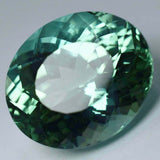 High-quality natural grandidierite, 14.50 ct oval cut, bluish-green, certified.