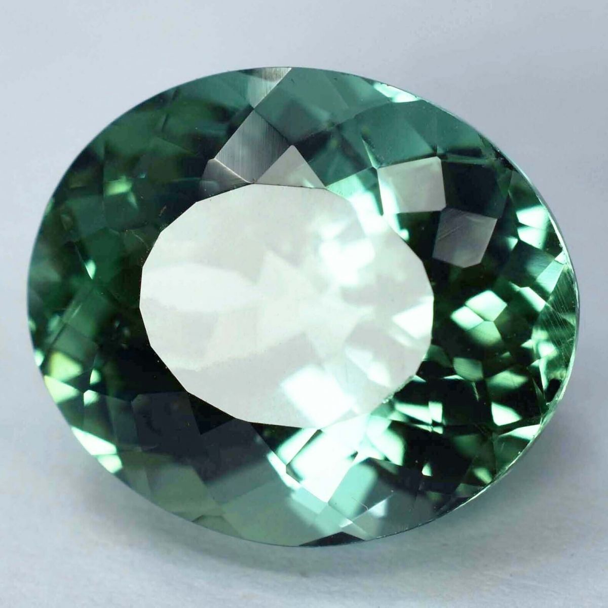 Natural Grandidierite CERTIFIED 14.50 Ct Bluish Green Oval Cut Loose Gemstone.