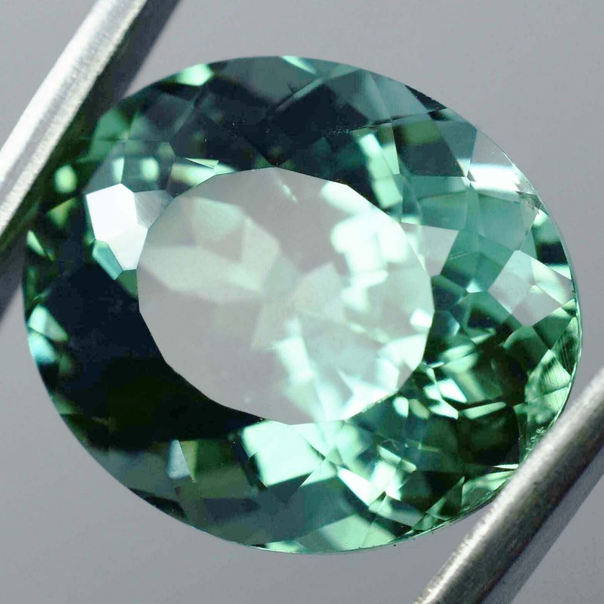 Natural Grandidierite CERTIFIED 14.50 Ct Bluish Green Oval Cut Loose Gemstone.