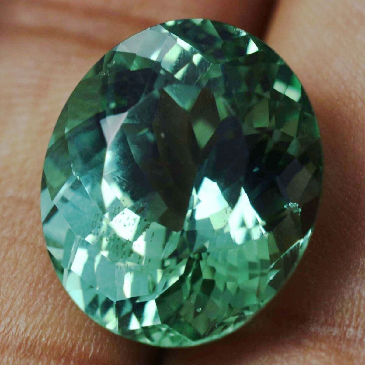 Natural Grandidierite CERTIFIED 14.50 Ct Bluish Green Oval Cut Loose Gemstone.