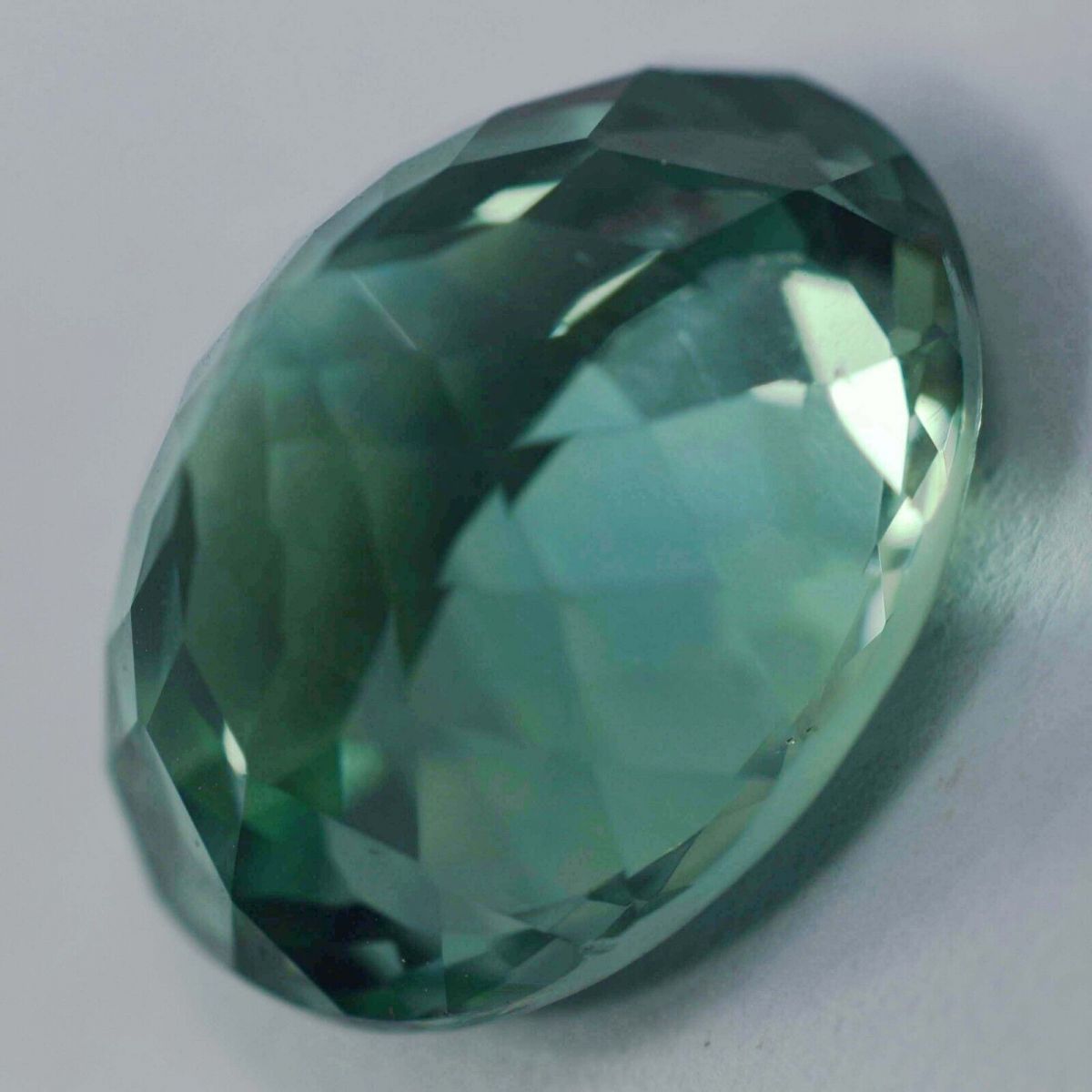 Natural Grandidierite CERTIFIED 14.50 Ct Bluish Green Oval Cut Loose Gemstone.