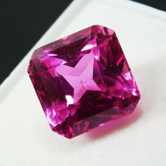 AAA+ NATURAL Pink SAPPHIRE Square Cut 8.25 Ct CERTIFIED Rare Loose Gemstone