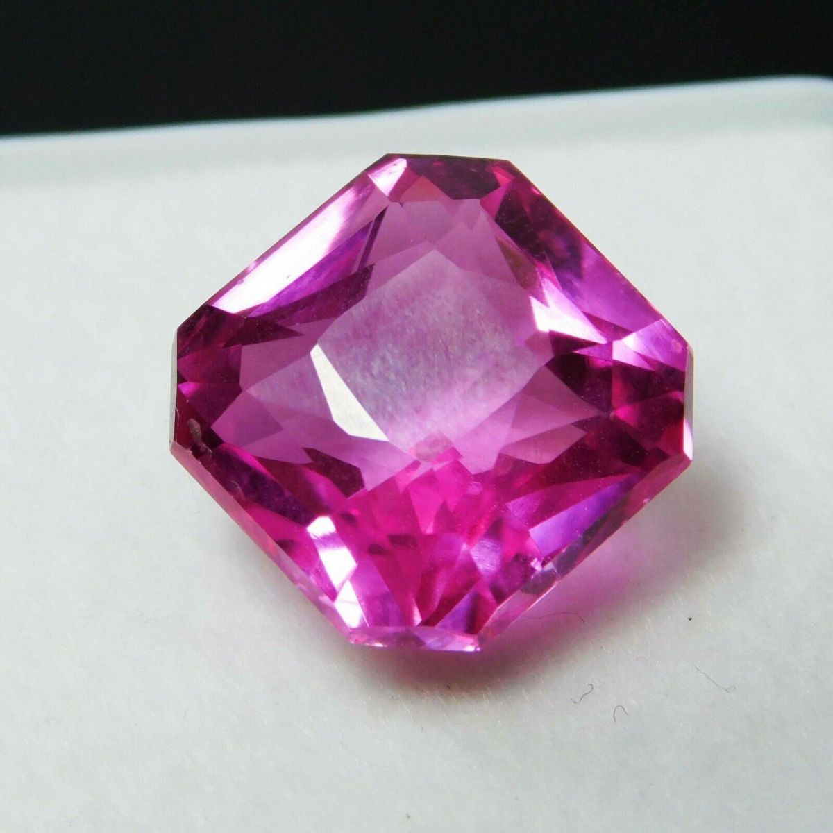 AAA+ NATURAL Pink SAPPHIRE Square Cut 8.25 Ct CERTIFIED Rare Loose Gemstone