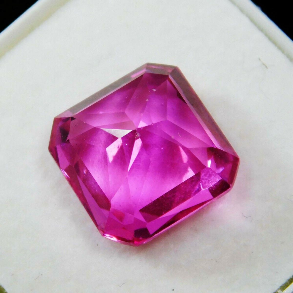 AAA+ NATURAL Pink SAPPHIRE Square Cut 8.25 Ct CERTIFIED Rare Loose Gemstone