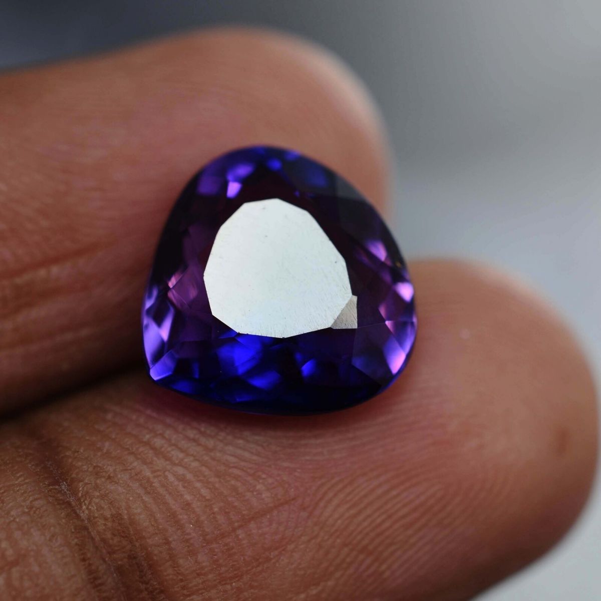 AAA++ TANZANITE loose gemstone Natural PURPLE 8.65 Ct CERTIFIED Pear Cut