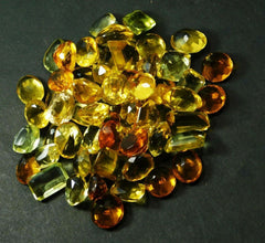 150 Ct Lab-Created YELLOW Topaz Lot MIX Shape & COLOR Loose Gemstone CERTIFIED