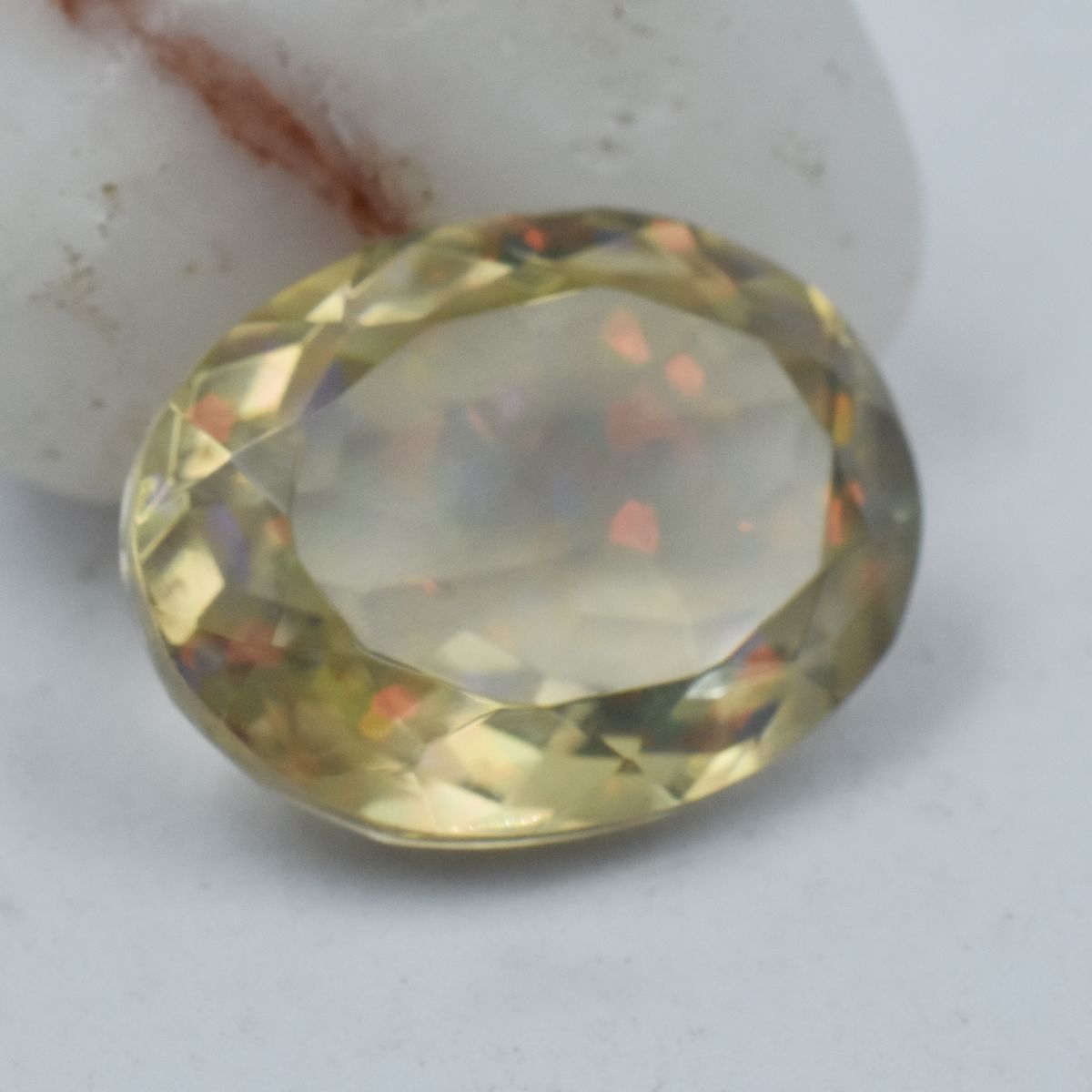 Ethiopian Opal Multi-Color Oval Cut 14.20 Ct Natural CERTIFIED Loose Gemstone