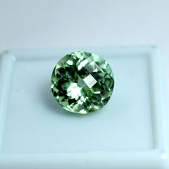 5.30 Ct Perfect Natural Bluish Green Sapphire Round Cut Loose Gemstone CERTIFIED