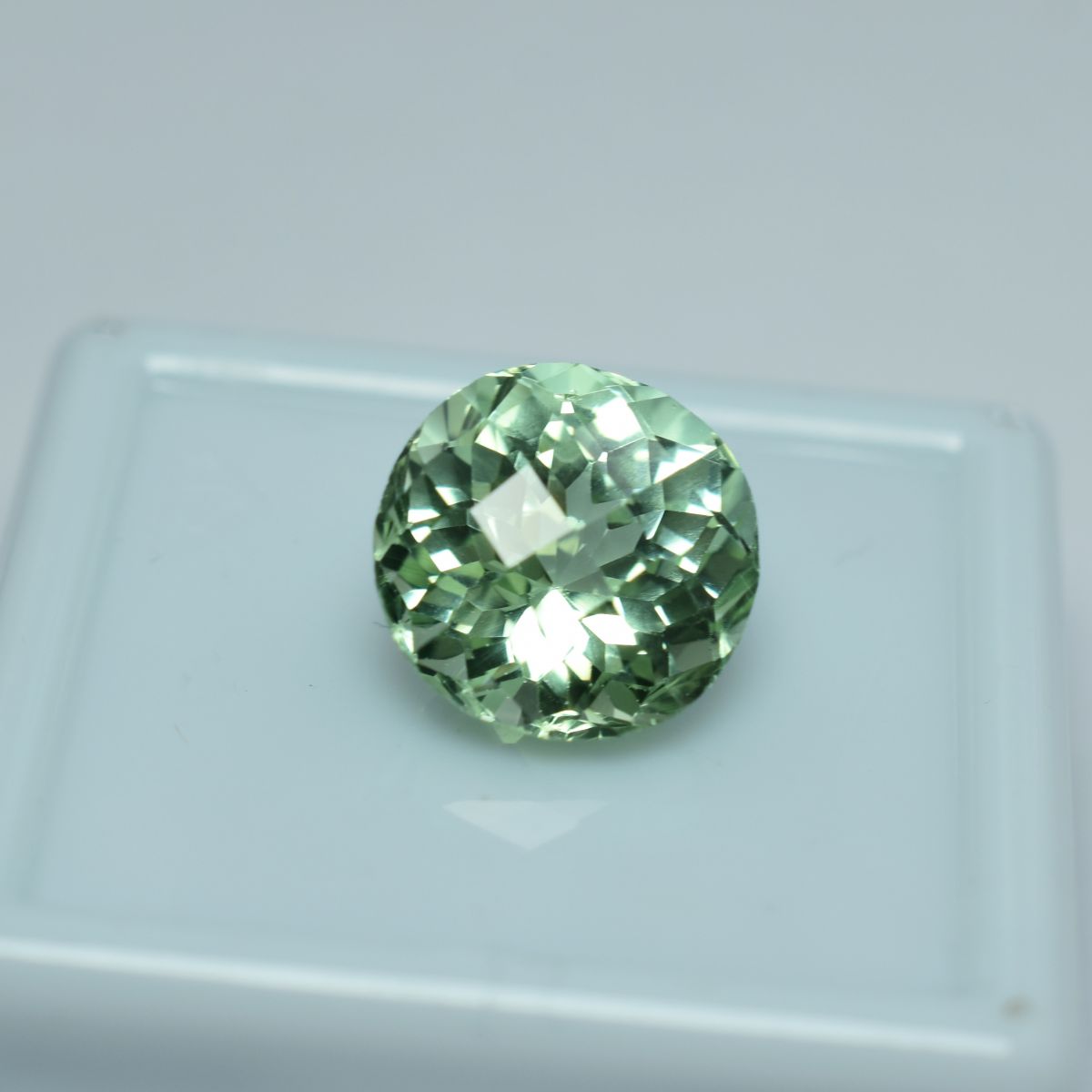 5.30 Ct Perfect Natural Bluish Green Sapphire Round Cut Loose Gemstone CERTIFIED