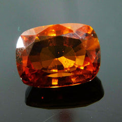 Orange Topaz CERTIFIED 10 Carat Natural Cushion Cut Loose Gemstone