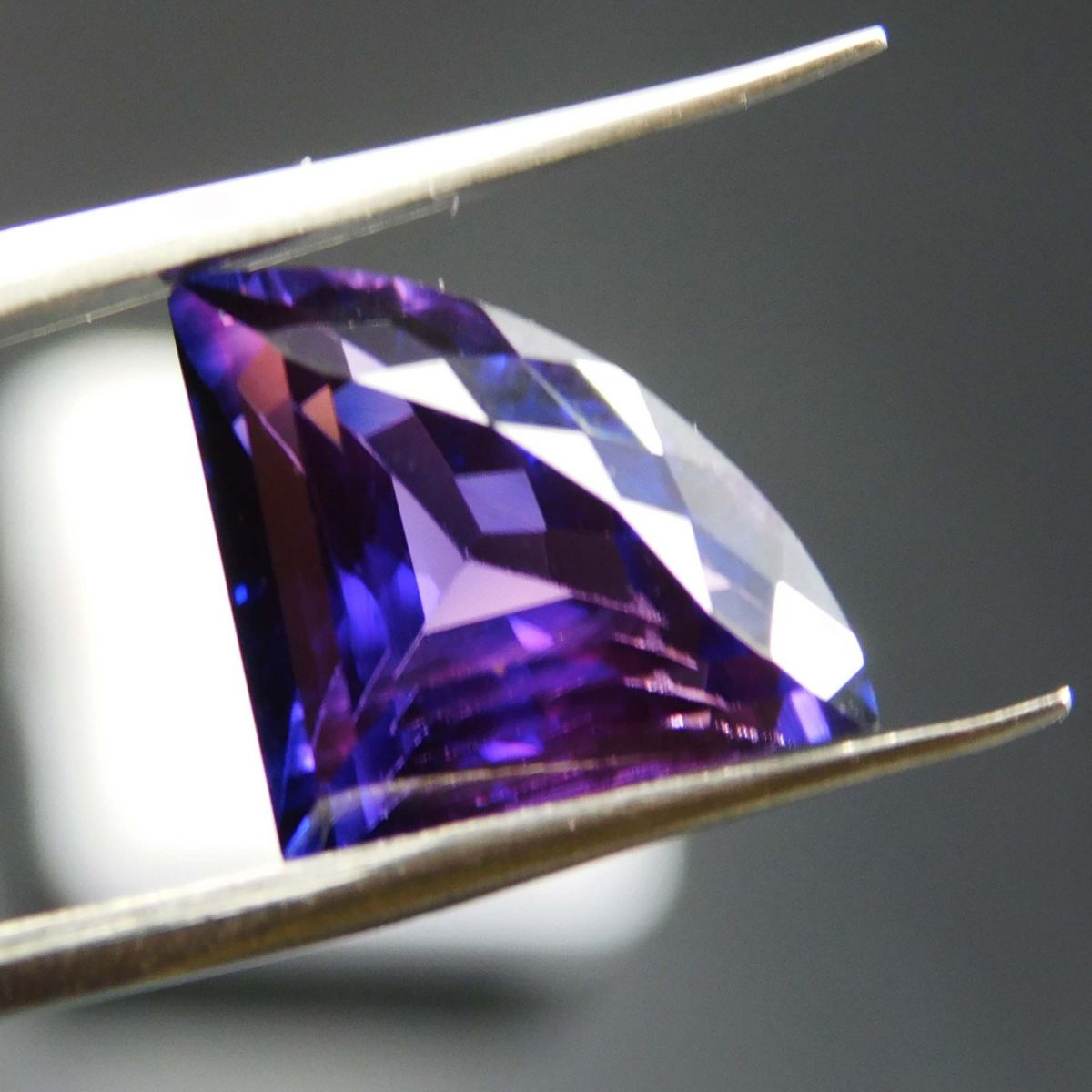 Extremely Rare Natural Fancy Cut CERTIFIED Purple Tanzanite 8 Ct Loose Gemstone