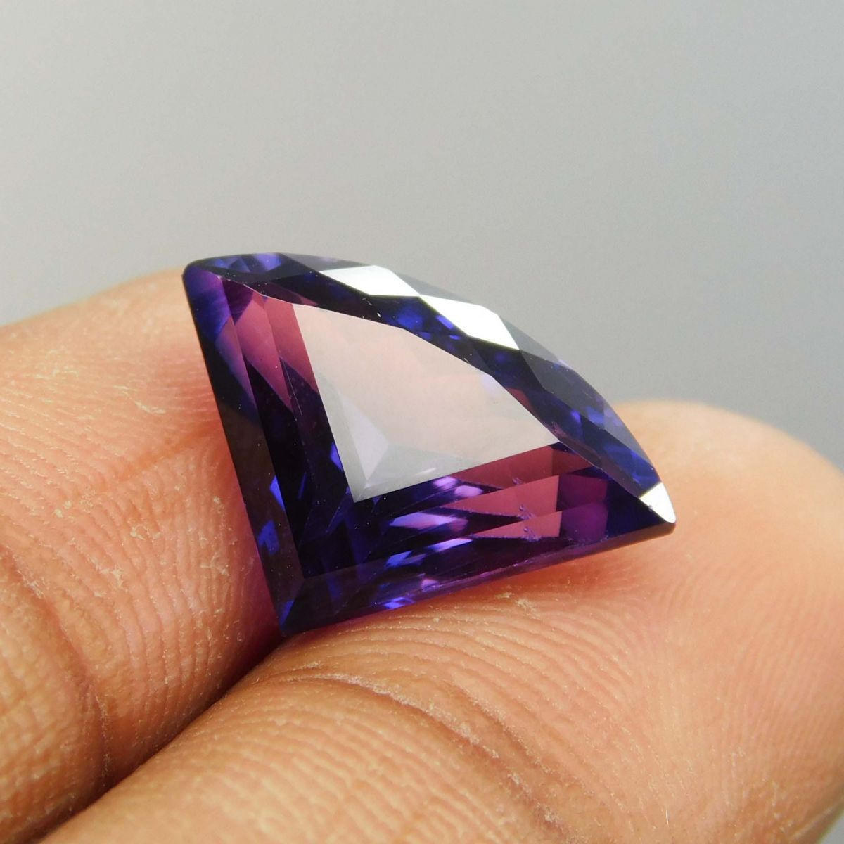 Extremely Rare Natural Fancy Cut CERTIFIED Purple Tanzanite 8 Ct Loose Gemstone