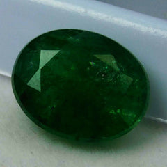 Green Emerald Oval Cut CERTIFIED 7 Carat Natural Colombian Loose Gemstone