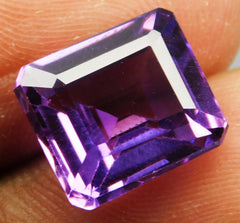 Natural Purple Taaffeite Ring Size 7 Ct Emerald Cut CERTIFIED Loose Gemstone