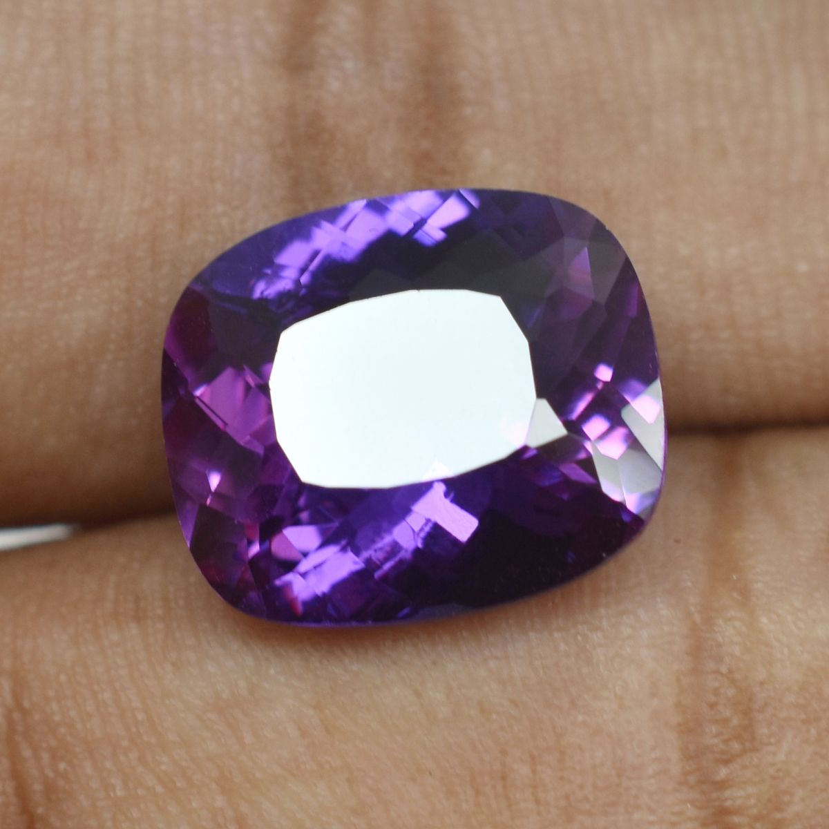 CERTIFIED Rare Purple Tanzanite 10.70 Ct Natural Cushion Cut Loose Gemstone