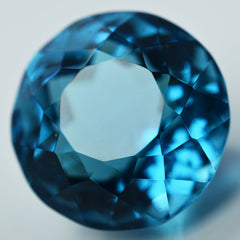 Round Cut Huge Size Lab-Created Teal sapphire 48.60 Ct Loose Gemstone CERTIFIED