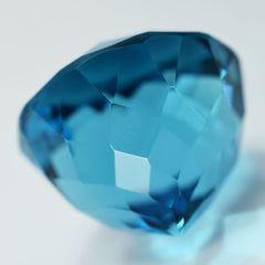 Round Cut Huge Size Lab-Created Teal sapphire 48.60 Ct Loose Gemstone CERTIFIED