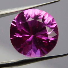 Genuine Sapphire Natural Light Pink 10.00 Ct Round Cut CERTIFIED Loose Gemstone